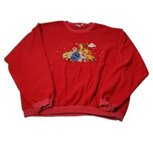 90s Winnie-the-Pooh & Family Embroidered Crewneck Sweatshirt